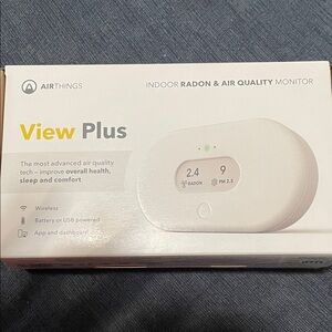 View Plus Indoor Air Quality Monitor - White (NWT)